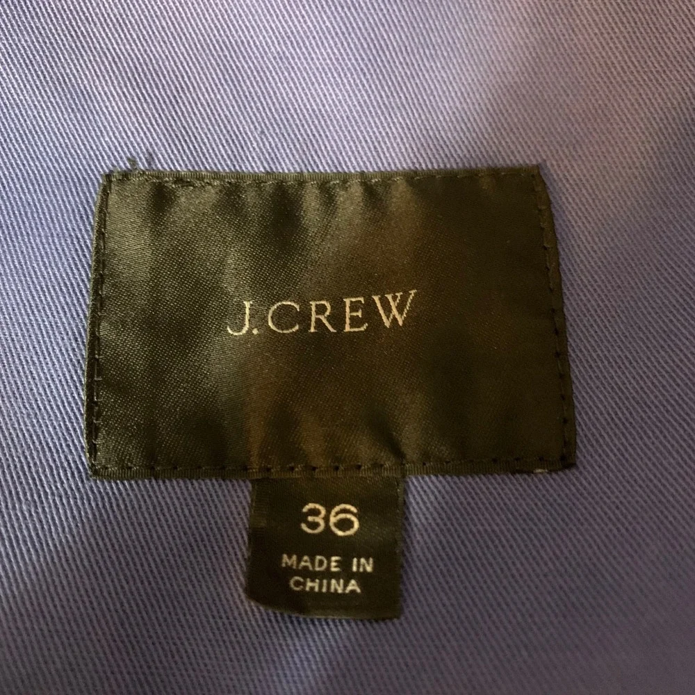 J.Crew Ludlow Slim Blazer Mens 36R Navy Blue Cotton Linen Somelos Unstructured